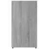 A close-up view of a gray wooden cabinet door. Produktbild-Vorschau
