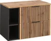 Waschtisch 80.6cm Gaia mit 2 Schubladen, Eichenoptik und Produktbild-Vorschau 2