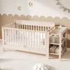 Merax 3-in-1 Babybett 140x70 cm, Massivholz Kinderbett, Produktbild-Vorschau 7