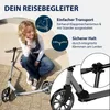 HUDORA Scooter Up 200 - Geräuscharmer Aluminium-Roller für Produktbild-Vorschau 4