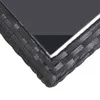 vidaXL Tavolo da giardino nero 110×53×72 cm in vetro e poly Anteprima dell’immagine prodotto 6