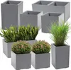 Květináč Lamela | check | 40cm | šedý beton Náhled obrázku produktu 3