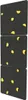 A climbing wall for children, divided into three sections, with yellow climbing holds attached to a black surface. Anteprima dell’immagine prodotto