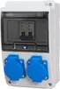 Baustromverteiler Wandverteiler Gartensteckdose 2x 230V Produktbild-Vorschau 1