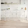 A white multi-panel pet gate is set up in a modern kitchen. Náhľad obrázku produktu
