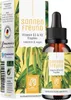 A product box and bottle of vitamin drops. Produktbild-Vorschau