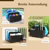 COSTWAY Pool Aufbewahrungskorb mit Rollen, Polyrattan Produktbild-Vorschau 8