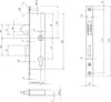 BKS Hakenfallenschloss D40-HF-W-F24X243-EKG-PZ-N8-NISI-OP Produktbild-Vorschau 2
