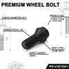 20 wielbouten M12x1.25, 22 mm conische schroefdraad, 60°, Productafbeelding-voorbeeld 6