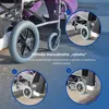 Mobiclinic® skladací tranzitný invalidný vozík, ultraľahký, Náhľad obrázku produktu 6