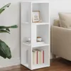 vidaXL Półka narożna biała 33x33x100 cm materiał Podgląd zdjęcia produktu 12