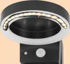 A close-up view of a solar-powered outdoor light with a PIR sensor. Produktbild-Vorschau