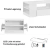 okwish Moderner Hochglanz-Couchtisch, Beistelltisch Produktbild-Vorschau 5
