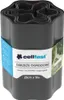A roll of black plastic lawn edging. Voir les images du produit