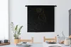 MuchoWow® Wandteppich Wandbehang Frau - Hut - Schwarz und Produktbild-Vorschau 2