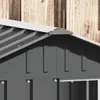 vidaXL Niche pour chien Anthracite 116,5x103x81,5 cm Acier Voir les images du produit 3