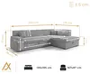 AX LIVING Couch für Wohnzimmer Lucera 260 cm Beige Produktbild-Vorschau 7