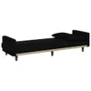 Design Schlafsofa mit Kissen Schwarz Stoff, Schlafsofas Produktbild-Vorschau 8