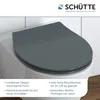 Sedile per WC SCHÜTTE duroplast SLIM ANTHRAZIT, sedile per Anteprima dell’immagine prodotto 5