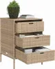 vidaXL Zahradní skříňka béžová 55x59x80 cm Poly ratan Náhled obrázku produktu 4