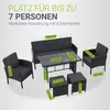 Juskys Polyrattan Gartenmöbel Sitzgruppe Turin Set 6 teilig Produktbild-Vorschau 7