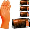PROGRIP Nitril Handschuhe Orange Diamant Grip Robust Produktbild-Vorschau 3