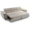 A beige sofa with a pull-out bed feature. Produktbild-Vorschau