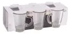 A set of six glass espresso cups in their original packaging. Voir les images du produit