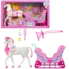 Barbie JNH63, Carruaje tirado por caballos para muñecas, 3 Vista previa de la imagen del producto 8