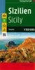 Sicilia, serie di carte stradali 1:150.000, freytag & Anteprima dell’immagine prodotto 8