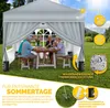 tillvex® 4X Parete laterale grigia per gazebo 3x3m e 3x6m | Anteprima dell’immagine prodotto 4