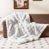 COSTWAY Tagesdecke Kuscheldecke, Plüsch-Kunstkaninchenfell Produktbild-Vorschau 6