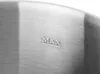 A close-up view of the side of a stainless steel pot with the word 'MAX' embossed on it. Náhľad obrázku produktu