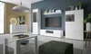 Kommode Paris Highboard 100x40x120cm weiß Hochglanz 2-türig Produktbild-Vorschau 4