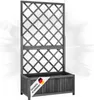 DELUKE® Rankkasten Gartenspalier MALO schwarz | 135x70x30cm Produktbild-Vorschau 1