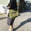 Zielona płócienna torba na ramię - duża torba crossbody Podgląd zdjęcia produktu 6