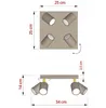 LUXOLAR Lampa sufitowa plafon 4-punktowy GU10 LED beżowy, Podgląd zdjęcia produktu 9
