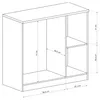 Kommode Lefkas Eiche, 100cm breit, TEORA-161 Produktbild-Vorschau 4