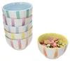 Set di 6 ciotole per cereali Beach Pastello Stripes Ø14cm Anteprima dell’immagine prodotto 2