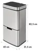 Klarstein, bezdotykový odpadkový kôš, senzor, objem 72 l, 4 Náhľad obrázku produktu 12