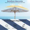 COSTWAY Sonnenschirm φ270cm, Gartenschirm aus Holz, Produktbild-Vorschau 4