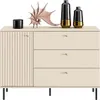 Kommode Sophie mit 3 Schubladen, 120x84,8x40 cm (BxHxT) Produktbild-Vorschau 3