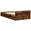 vidaXL Rám postele se zásuvkou kouřový dub 90x200 cm Náhled obrázku produktu 6