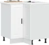 vidaXL Élément bas d'angle de cuisine Porto Blanc Matériau Voir les images du produit 2