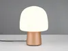 Kleine LED Tischlampe mit Glas Lampenschirm Weiß, Produktbild-Vorschau 3