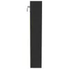 A side view of a black cabinet with a small metal bracket on the top left. Produktbild-Vorschau