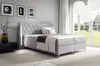 Boxspringbett Schlafzimmerbett ELODIE 180x220cm Hellgrau Produktbild-Vorschau 1
