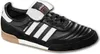 A single black Adidas soccer shoe with white stripes and tan accents is shown against a white background. Náhled obrázku produktu