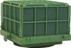 Nass Steckschaum Eckig 11x11x8cm mit Saugnapf für Auto 1 Produktbild-Vorschau 1
