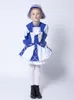 Blaues Majorettenkostüm für Mädchen - 146/152 (11-12 Jahre) Produktbild-Vorschau 5